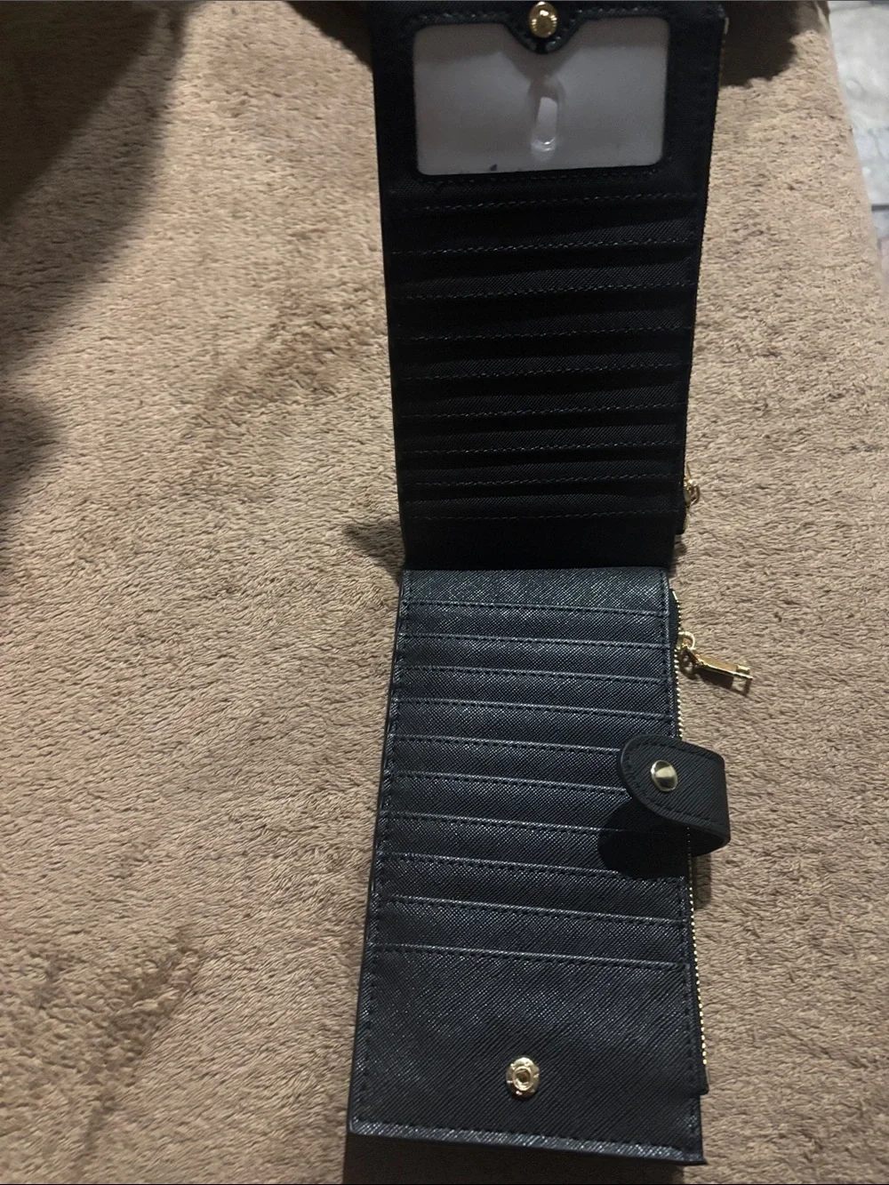 Black Women's Snap Wallet